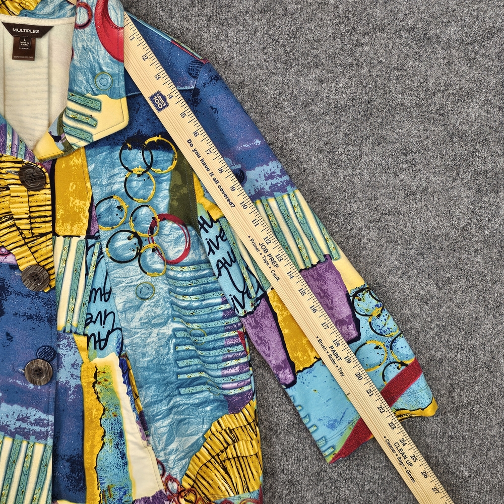 "Multiples" Artsy Abstract Patchwork Statement Ja… - image 8